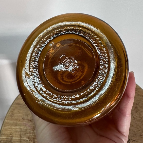 Vintage Amber Glass Apothecary Bottle - Picture 3 of 3